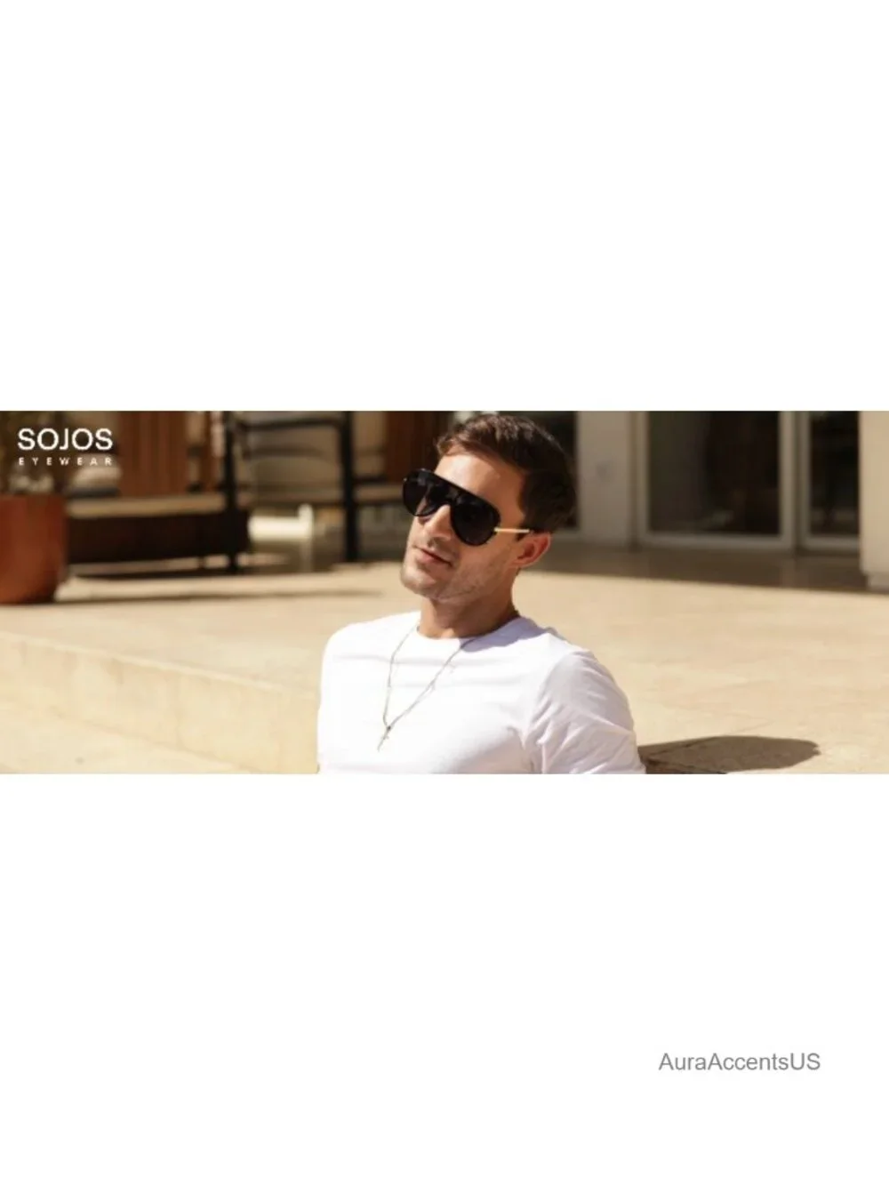 Retro Oversized Aviator Polarized Sunglasses UV Protection Shield